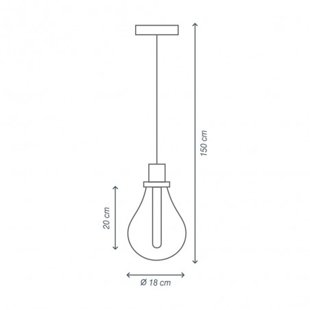 Lampe Suspension Bulb