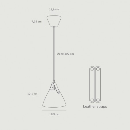 Lampe de plafond Strap 16