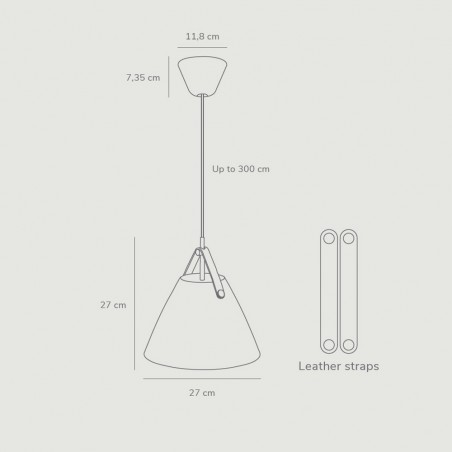 Lampe de plafond Strap 27