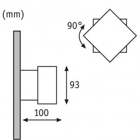 Aplique de pared Led Cybo II (3W)