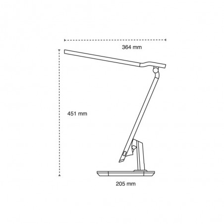 Lampe de bureau á LED avec réveil Rai (10W)