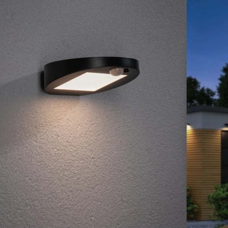 Aplique solar Led Ryse con sensor de movimiento