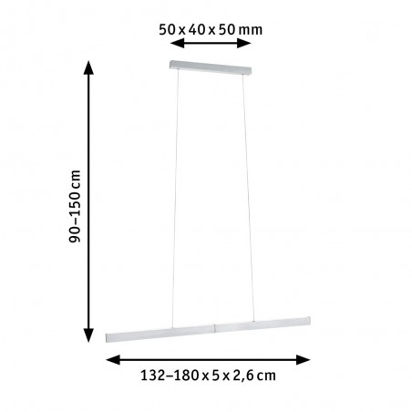 Lámpara colgante extensible Led Aptare (18W)