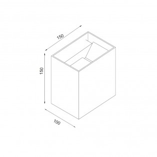 Aplique de exterior LED Davos XL (2x10W)