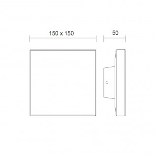 Aplique de exterior LED Bora II (9.6W)