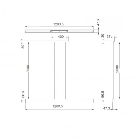 Lámpara colgante LED Hanok (38W)