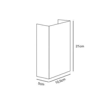 Lampe Murale á LED Fold 15 (2x3,50W)