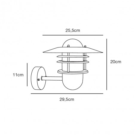 Applique extérieure galvanisée Agger