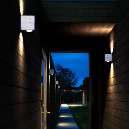 Applique Exterieur Galvanisé LED Canto Kubi 2 (2x6W)