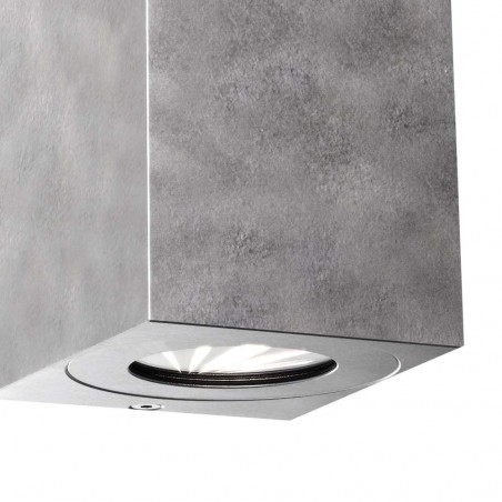 Applique Exterieur Galvanisé LED Canto Kubi 2 (2x6W)