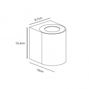 Applique Exterieur Galvanisé LED Canto 2 (2x6W)