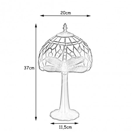 Lámpara de mesa Bell Tiffany II