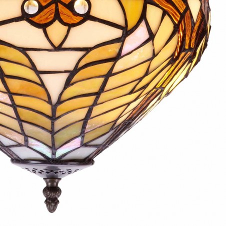 Plafón de techo Bell cristal Tiffany