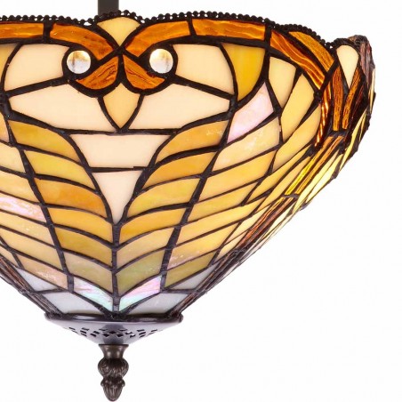 Plafón de techo Bell cristal Tiffany II