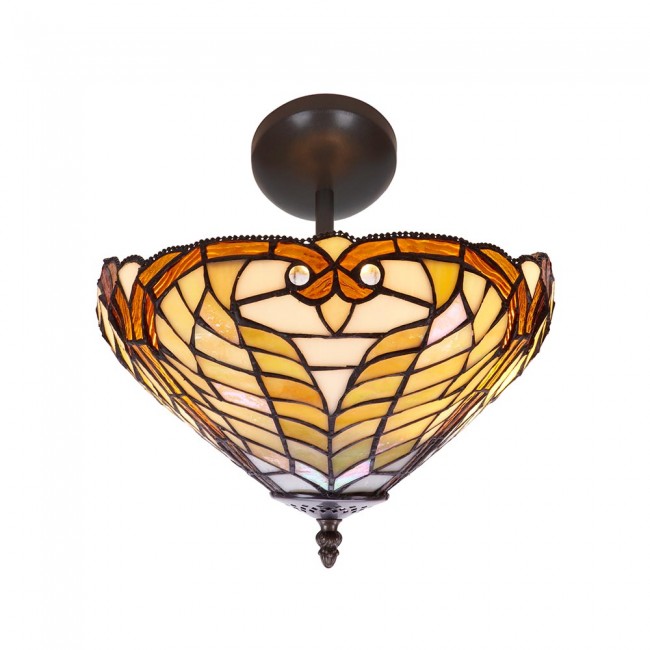 Plafón de techo Bell cristal Tiffany II Plafón de techo Bell cristal Tiffany II