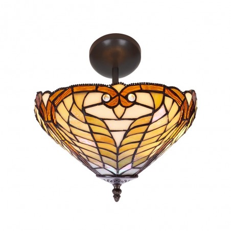 Plafón de techo Bell cristal Tiffany II