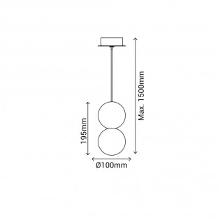 Lampe de plafond Creta
