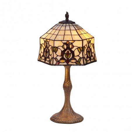 Lámpara de mesa Hexa Tiffany II