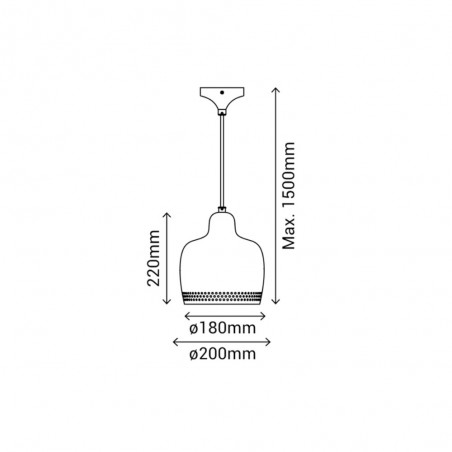 Lampe de plafond Isa