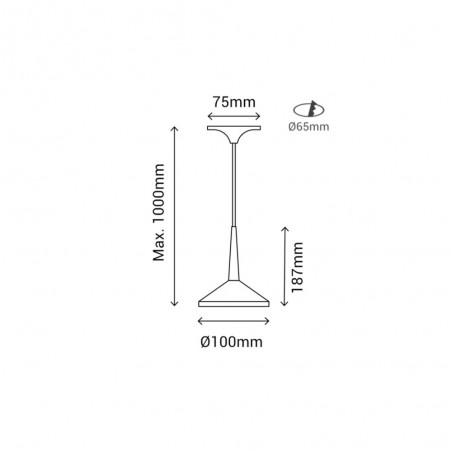 Lampe de plafond LED Rita (7W)
