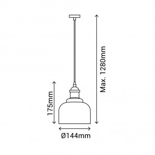 Lampe de plafond Tessa