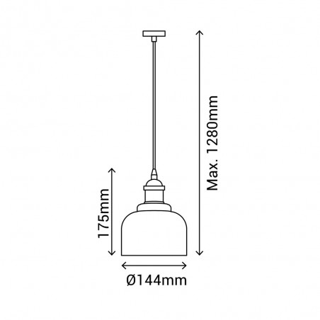 Lampe de plafond Tessa