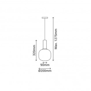Lampe de plafond Garbo