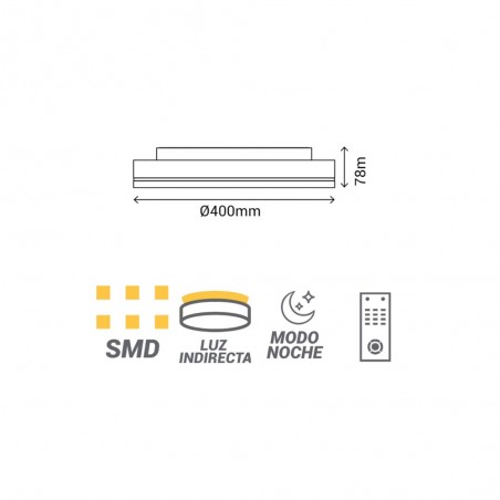 Plafón de techo LED Orion (40W)