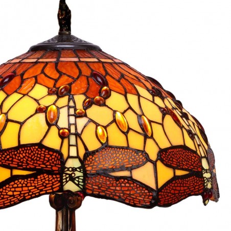 Lámpara de mesa Tiffany Belle Amber