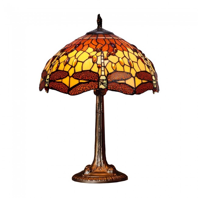 Lámpara de mesa Tiffany Belle Amber Lámpara de mesa Tiffany Belle Amber