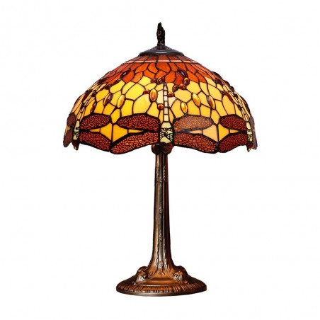 Lámpara de mesa Tiffany Belle Amber
