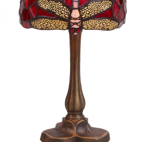 Lámpara de mesa Tiffany Belle Rouge