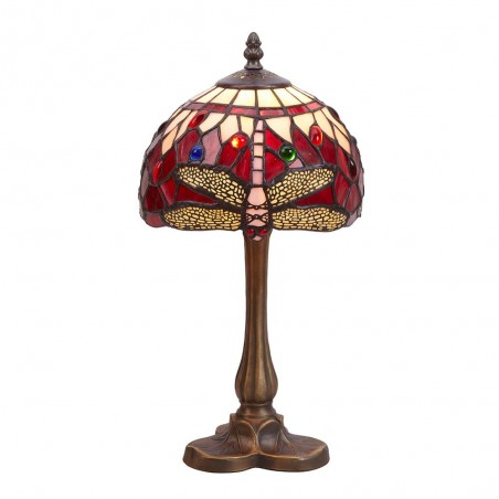 Lámpara de mesa Tiffany Belle Rouge