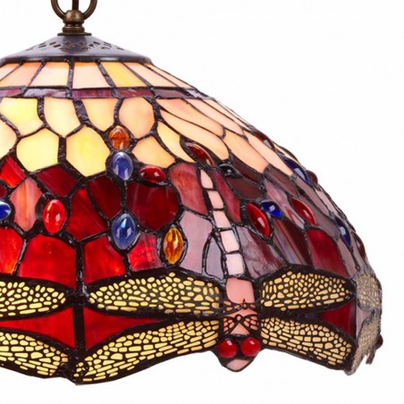 Lámpara colgante Belle Rougue cristal Tiffany II