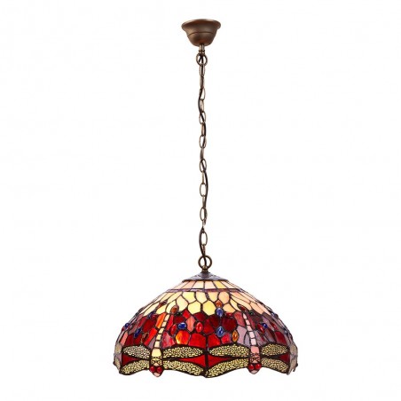 Lámpara colgante Belle Rougue cristal Tiffany II