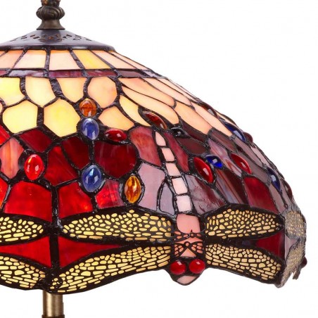 Lámpara de mesa Tiffany Belle Rouge II