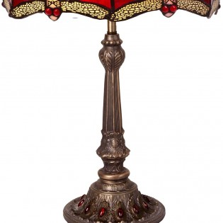 Lámpara de mesa Tiffany Belle Rouge II