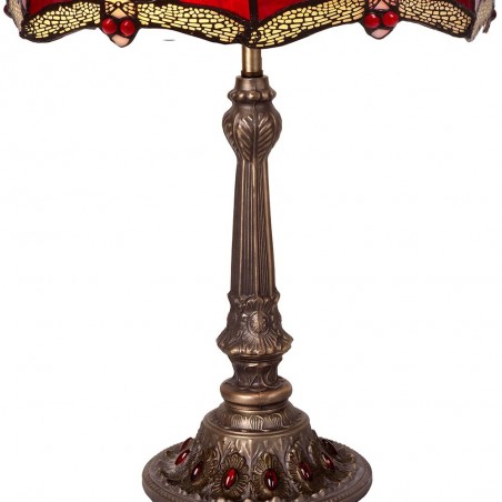 Lámpara de mesa Tiffany Belle Rouge II