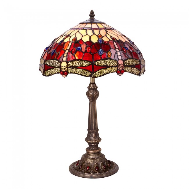 Lámpara de mesa Tiffany Belle Rouge II Lámpara de mesa Tiffany Belle Rouge II