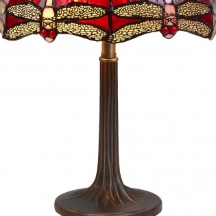 Lámpara de sobremesa Tiffany Belle Rouge