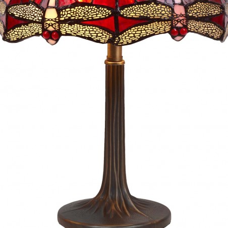 Lámpara de sobremesa Tiffany Belle Rouge
