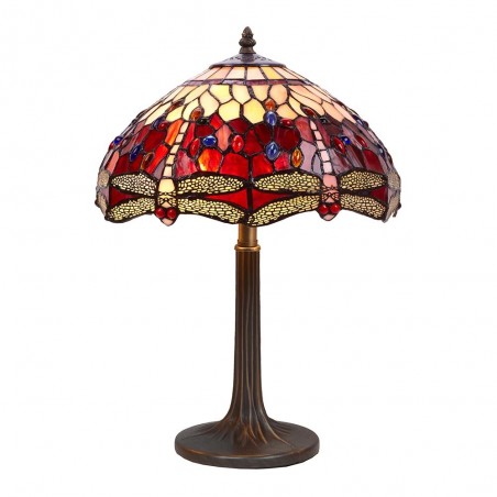 Lámpara de sobremesa Tiffany Belle Rouge