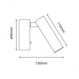 Applique lecteur LED Alex (3W)