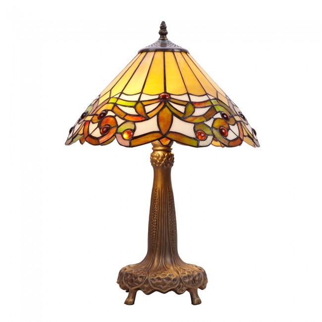 Lámpara de mesa cristal Tiffany Compact Lámpara de mesa cristal Tiffany Compact