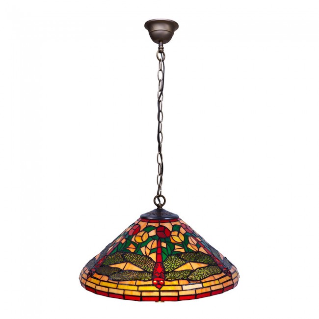 Lámpara de techo cristal Tiffany Compact II Lámpara de techo cristal Tiffany Compact II