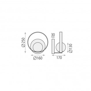 Applique Murale á LED Halo (5W)