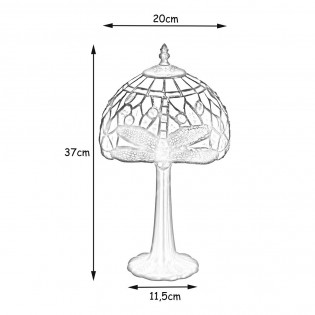 Lámpara de mesa Guell cristal Tiffany