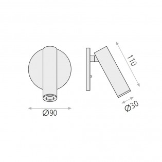 Applique Lecteur Encastré LED Atria (3W)