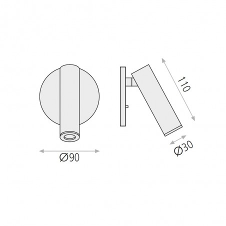 Applique Lecteur Encastré LED Atria (3W)
