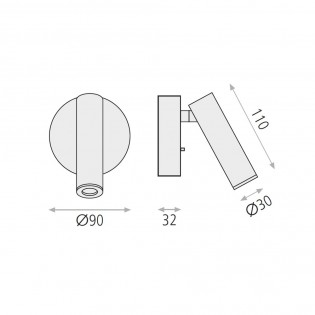 Applique Lecteur LED Atria (3W)